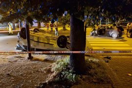 Incidente in viale Teresa Michel: un’auto si capovolge