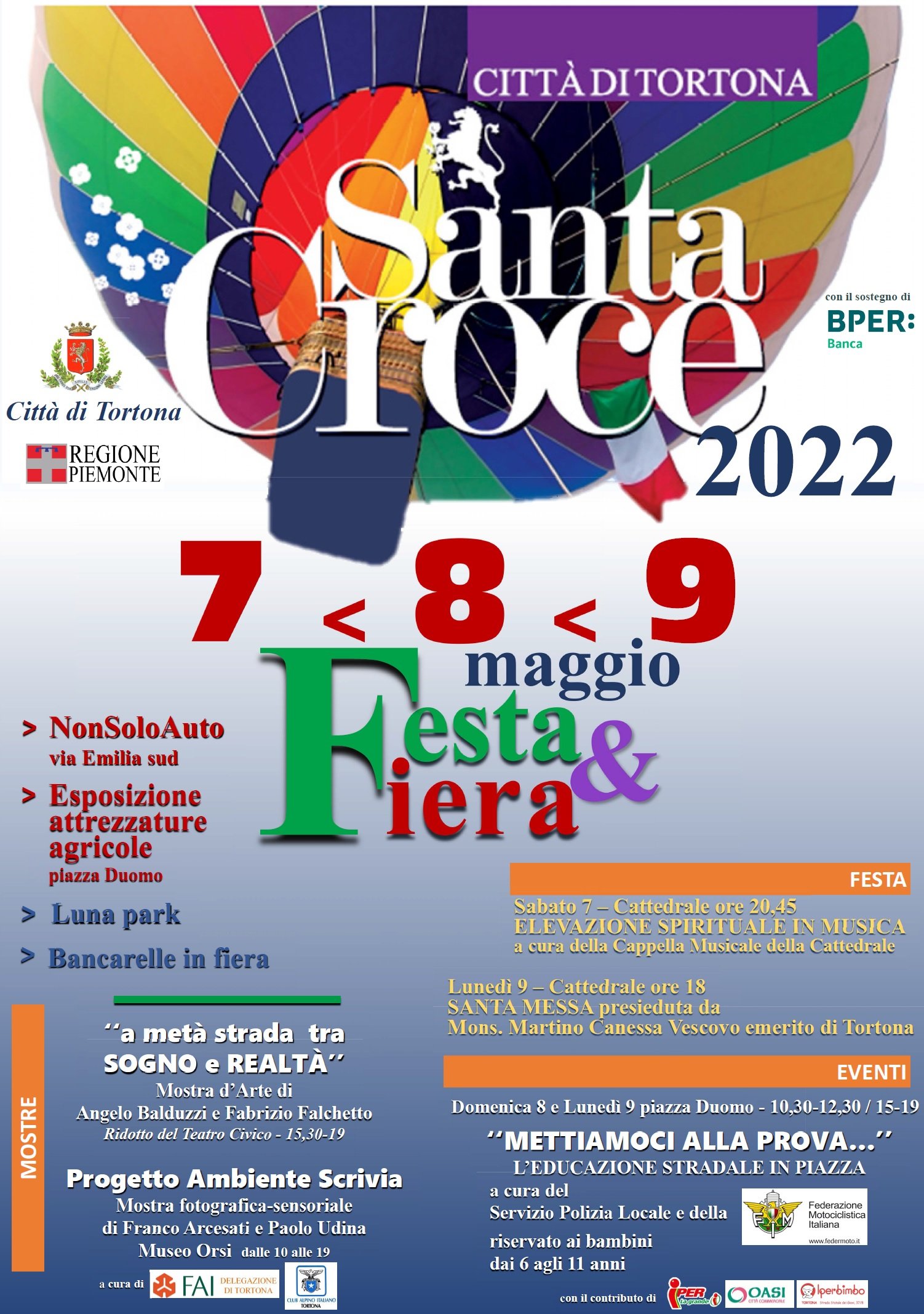 Dal 7 al 9 maggio la la Fiera & Festa di Santa Croce a Tortona