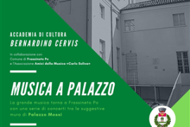 Domenica 29 maggio “Musica a Palazzo” a Frassineto Po