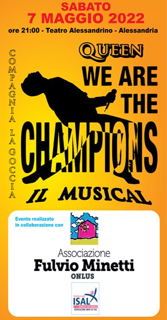 Il 7 maggio il musical “Queen – We are the champions” al Teatro Alessandrino