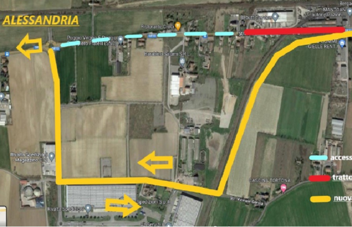 Dal 28 maggio chiude a Tortona un tratto della SR 10: la viabilità alternativa per Alessandria