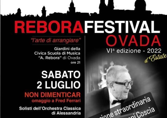 Il 2 luglio il Rebora Festival Ovada rende omaggio al Maestro Fred Ferrari
