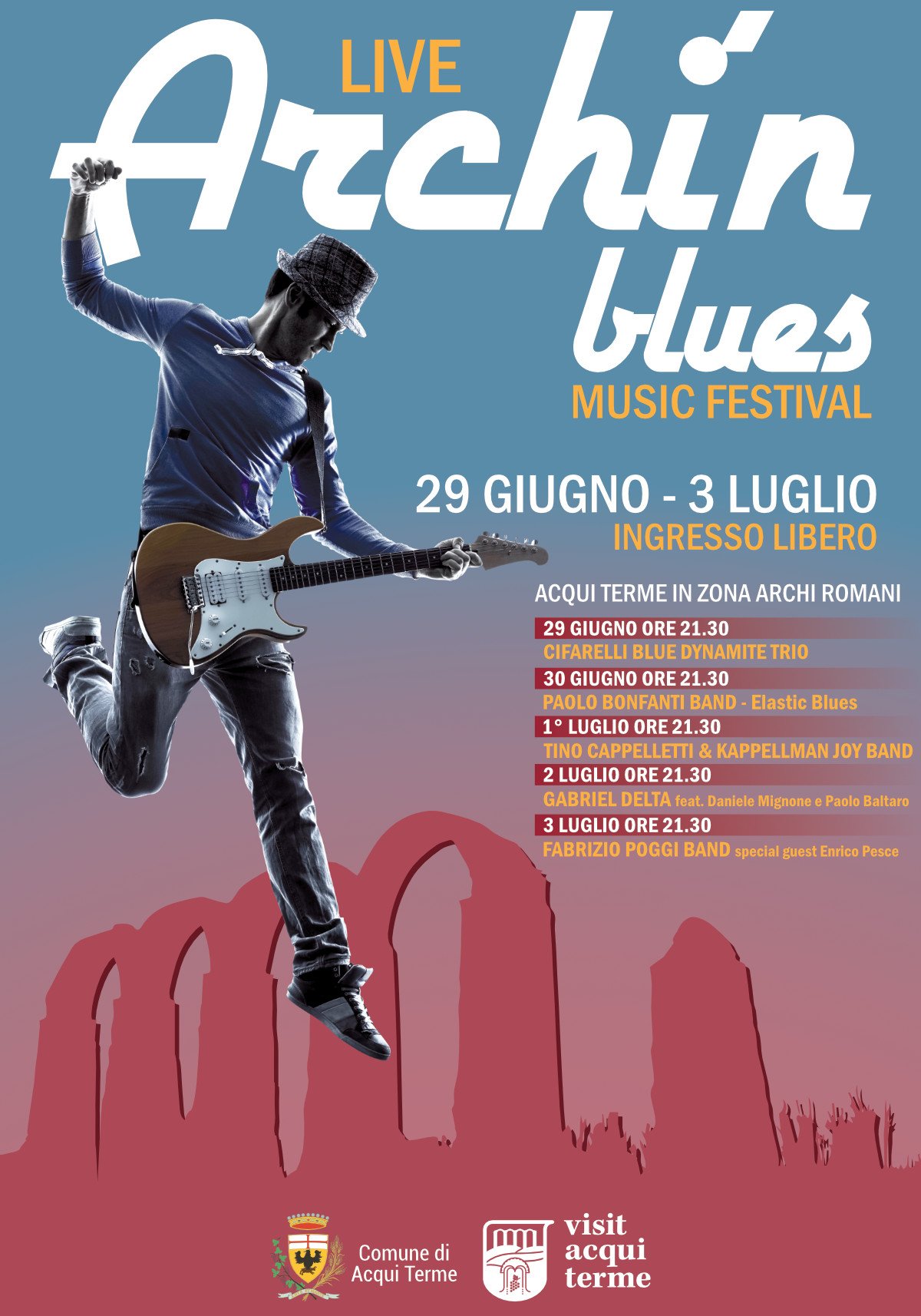 Dal 29 giugno al 3 luglio “Archi’n Blues” ad Acqui Terme