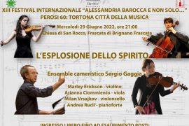 Il 29 giugno a Brignano Frascata il concerto “L’esplosione dello spirito”