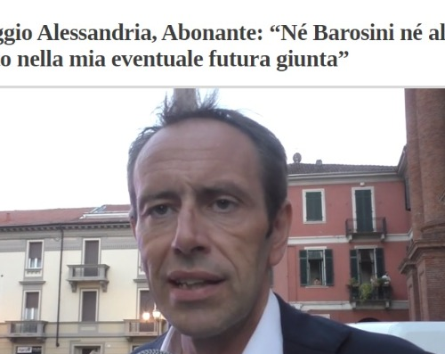 “Barosini non entrerà mai in giunta”: due anni dopo il sindaco Abonante smentisce sé stesso