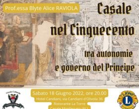 Il 18 giugno l’incontro “Casale nel Cinquecento tra Autonomie e Governo del Principe”