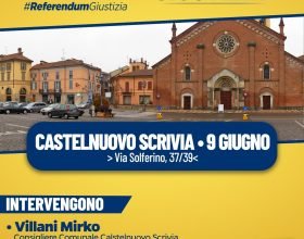 Referendum Giustizia: il 9 giugno l’evento a Castelnuovo Scrivia promosso dal Comitato per il Sì