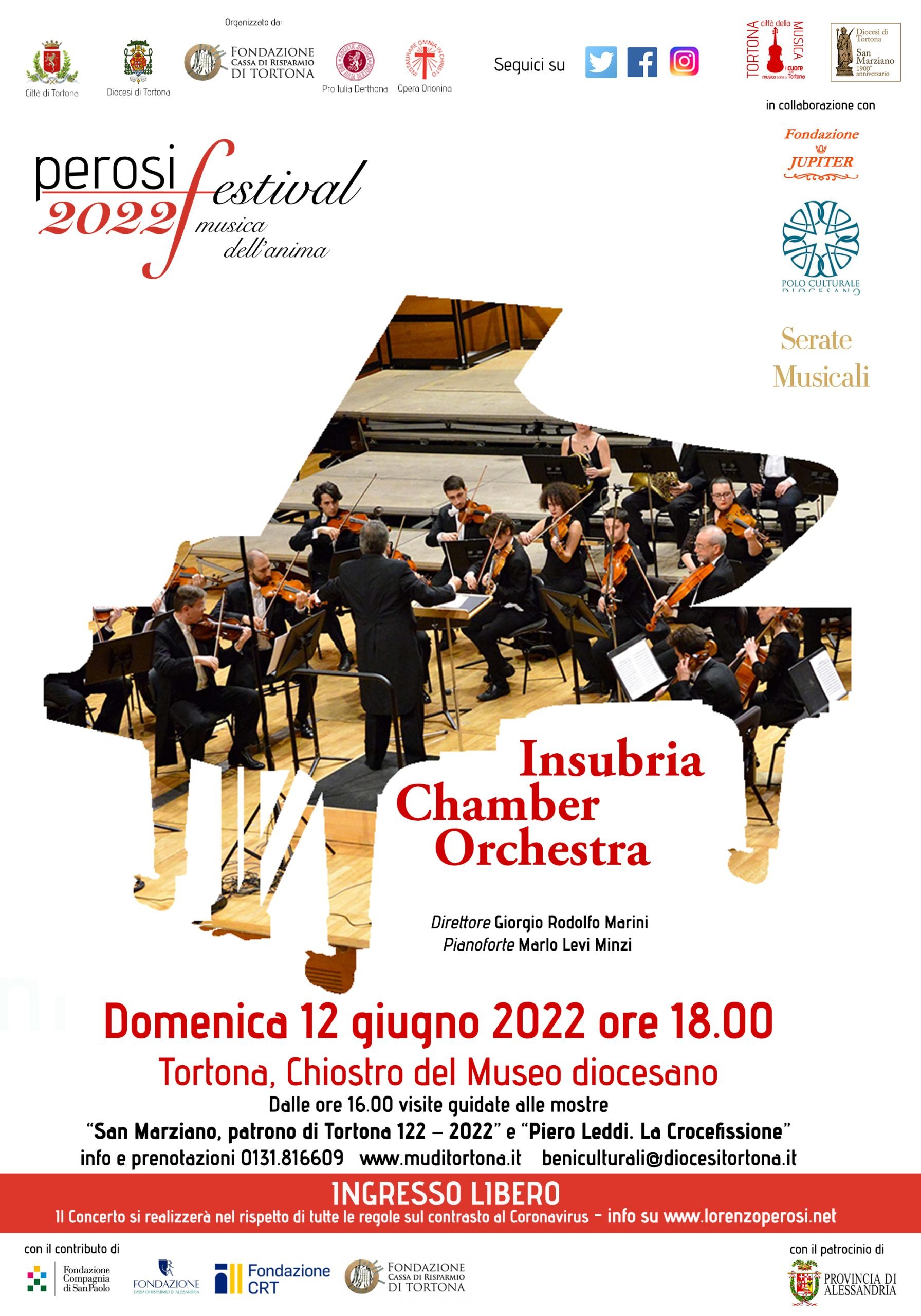 Domenica 12 giugno il concerto dell’Insubria Chamber Orchestra a Tortona