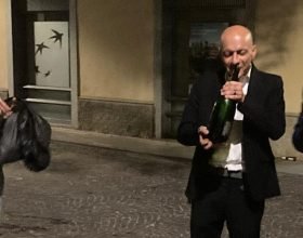Danilo Rapetti festeggia la sua elezione a sindaco di Acqui Terme