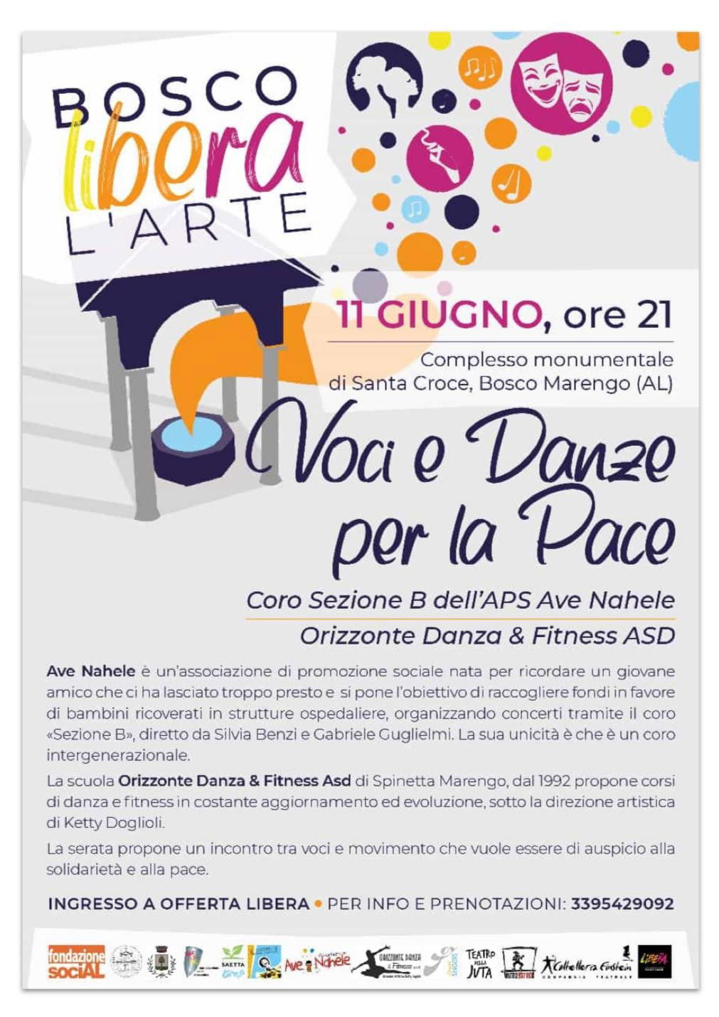 Sabato 11 giugno “Voci e Danze per la Pace” a Santa Croce