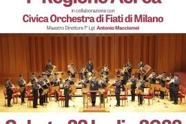 Il 23 luglio concerto della Fanfara 1ª Regione Aerea A.M. e dell’orchestra di Fiati di Milano a Bosco Marengo