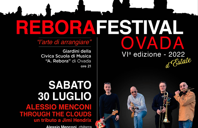 Sabato 30 luglio Alessio Menconi in concerto a Ovada per il Rebora Festival