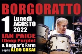 Il 1° agosto a Borgoratto Ian Paice e la Beggar’s Farm in un concerto benefico per LILT