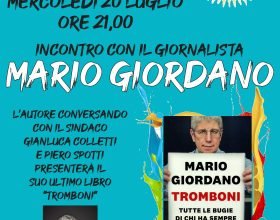 Mercoledì 20 luglio a Castelletto Monferrato Mario Giordano presenta il suo libro “Tromboni”