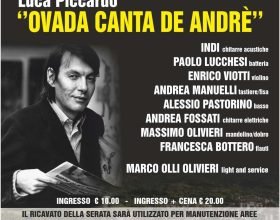 Il 22 luglio “Ovada canta De Andrè” con Luca Piccardo e il suo gruppo