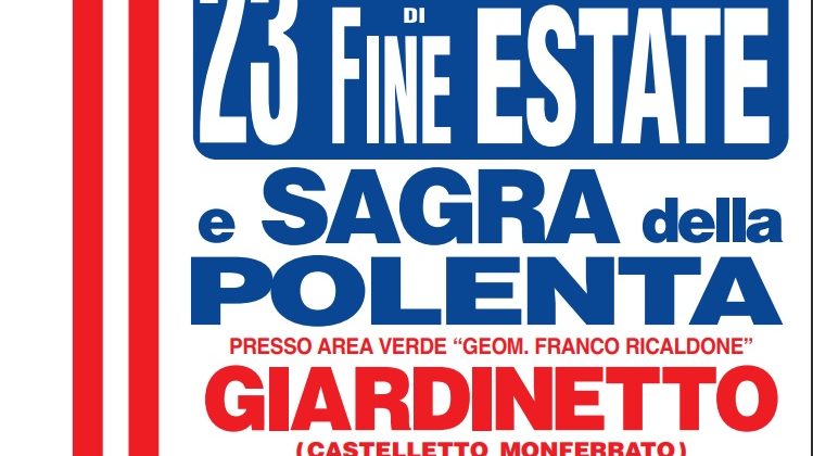 Il 3 e 4 settembre Festa di fine estate e Sagra della Polenta a Giardinetto