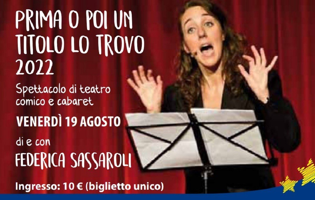 Venerdì 19 agosto a Novi Ligure lo spettacolo comico “Prima o poi un titolo lo trovo”