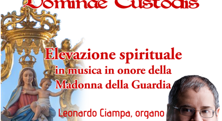 Il 10 agosto l’organista americano Leonardo Ciampa per i festeggiamenti della Madonna della Guardia a Tortona