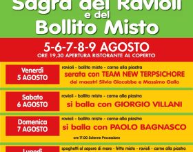 Dal 5 al 9 agosto a Rocca Grimalda la Sagra del Raviolo e del Bollito Misto