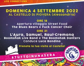 Anche L’Aura e Samuel al Castello di Piovera il 4 settembre per “Boomshak 2022”