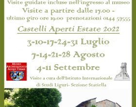 Domenica 21 agosto ad Acqui Terme visite aperte al castello