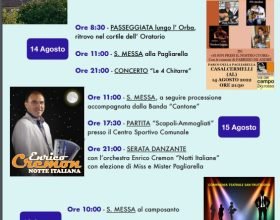 Dal 14 al 17 agosto a Casal Cermelli tanti appuntamenti con la Festa Patronale