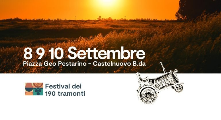 Dall’8 al 10 settembre Castelnuovo Bormida si illumina con il “Festival dei 190 Tramonti”