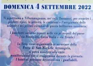 Domenica 4 settembre a Villaromagnano la prima Fiera di San Michele Arcangelo