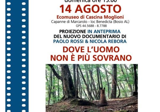 Domenica 14 agosto al Marcarolo Film Festival la presentazione di “Dove l’uomo non è più sovrano”