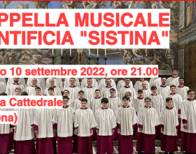 Dal 10 settembre a Tortona via al Perosi Festival 2022 con la “Cappella Musicale Pontificia “Sistina”