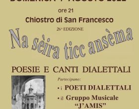 Domenica 7 agosto ad Acqui Terme poesie e canti dialettali con “Na sèira ticc ansèma”
