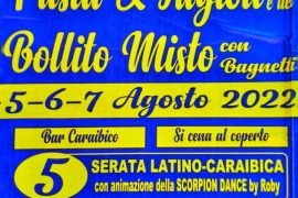 Dal 5 al 7 agosto a Castelspina la decima edizione della Sagra della Pasta e Fagioli e del Bollito Misto