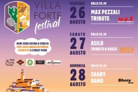 Dal 26 al 28 agosto a San Salvatore Monferrato la terza edizione di Villaforte Festival