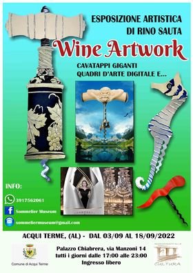Dal 3 al 18 settembre ad Acqui Terme la mostra “Wine artwork”