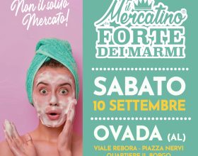Sabato 10 settembre a Ovada arriva il Mercatino da “Forte Dei Marmi”