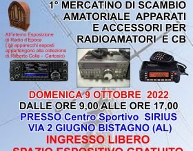 Il 9 ottobre a Bistagno il primo mercatino amatoriale dedicato ai radioamatori