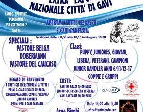 Domenica 11 a Gavi la gara e mostra canina “Extra Expo Nazionale Città di Gavi”