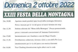 A Ponzone torna l’Autunno Gastronomico e domenica 2 ottobre la Festa della Montagna