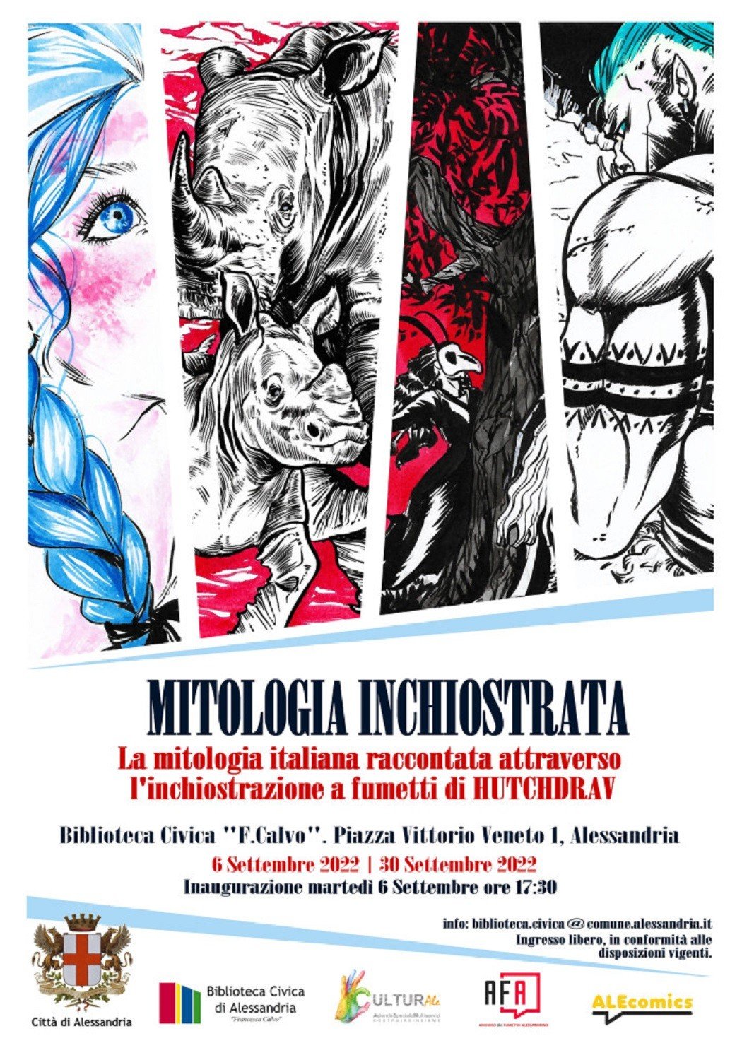 Dal 2 al 30 settembre ad Alessandria la mostra “Mitologia Inchiostrata”