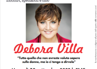 Venerdì 30 settembre Debora Villa al Teatro Sociale di Valenza per il gran finale del Festival Fragole e Pomodori