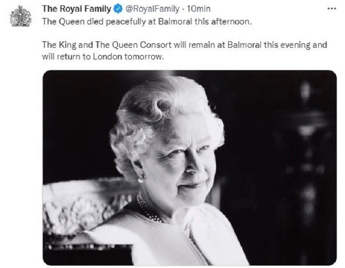 Morta la Regina Elisabetta, Regno Unito in lutto: l’annuncio sull’account Twitter della Royal Family