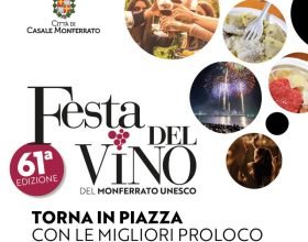 Dal 16 al 18 settembre il primo weekend della Festa del Vino a Casale Monferrato