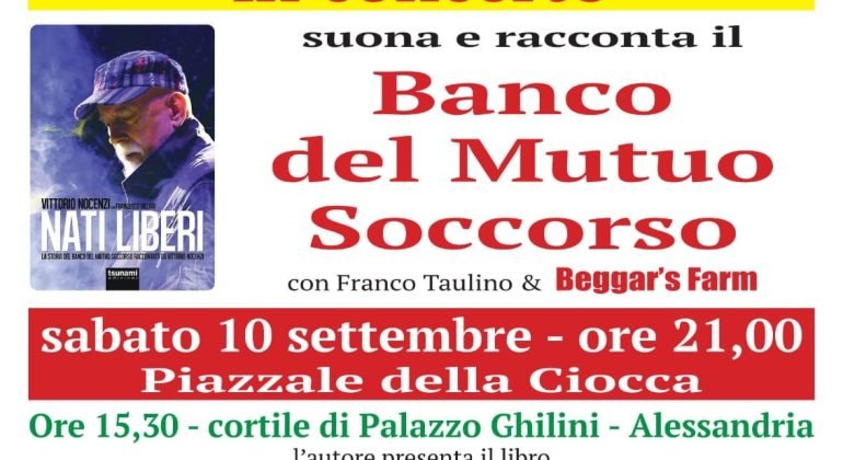 A Cassine il 10 settembre “Vittorio Nocenzi suona e racconta il Banco del Mutuo Soccorso”