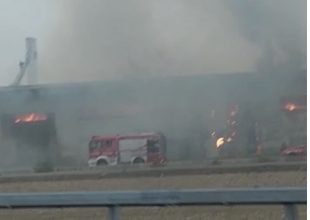 Casei Gerola: a fuoco capannone agricolo vicino alla A7