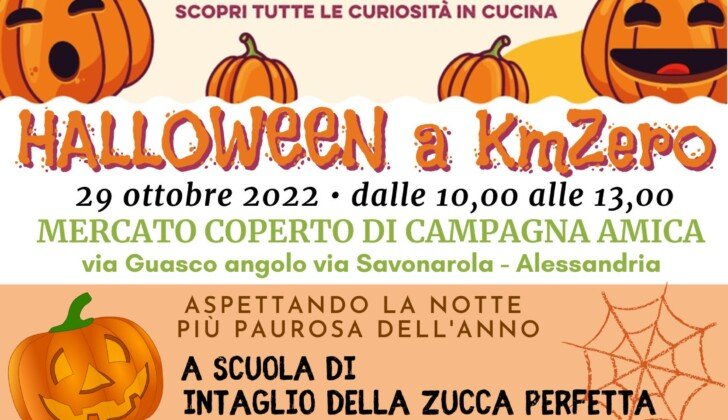 Halloween, il 29 ottobre ‘Zucca Day’ al Mercato Coperto di Via Guasco