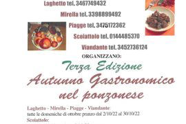 A Ponzone per tutto il mese di ottobre gli speciali menù dell’Autunno Gastronomico
