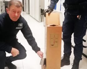 Polizia locale di Valenza recupera basamento di un candeliere rubato a Frugarolo