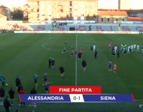 Grigi bene il primo tempo poi la beffa di Paloschi: il Siena vince 1-0