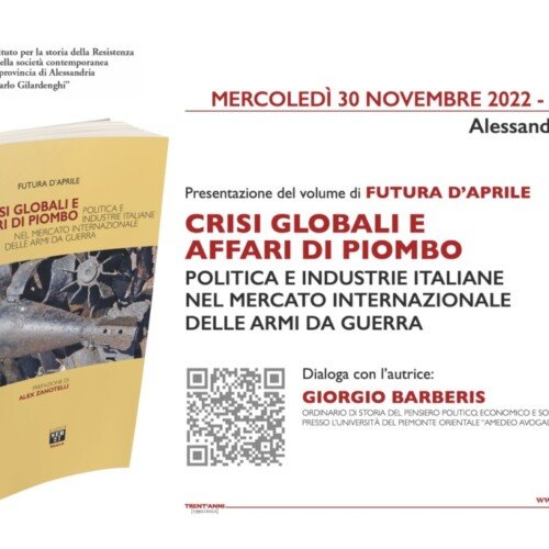 “Crisi globali e affari di piombo”. Il 30 novembre Futura D’Aprile presenta il suo libro all’Isral