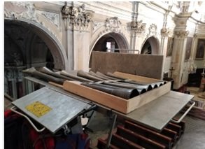 Partiti i lavori di restauro dell’organo di Melazzo
